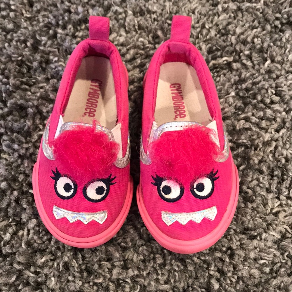 Gymboree pink monster shoes size 5